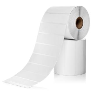 1 × 3.5 White Direct Thermal Labels – High‑Contrast, Permanent Adhesive