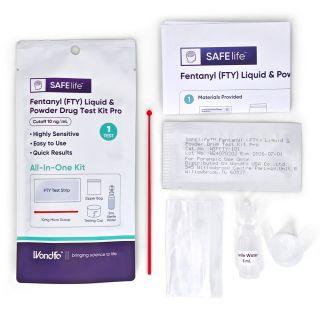 SAFElife™ Fentanyl (FTY) Liquid & Powder Drug Test Strip